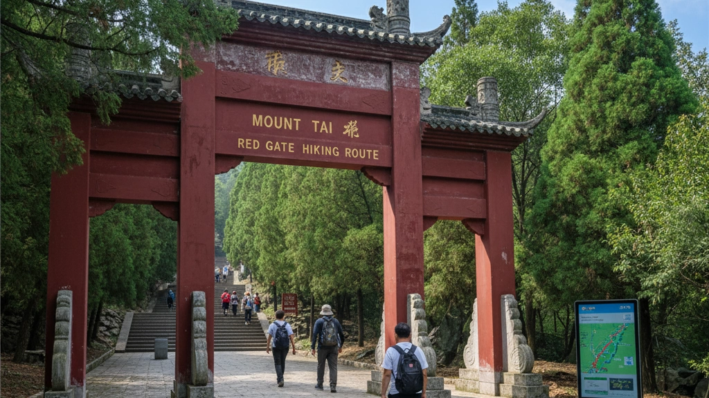 Mount Tai China Red Gate Hiking Route Guide
