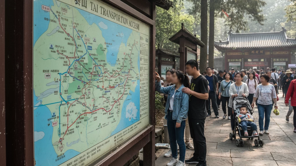 Mount Tai China transportation access map