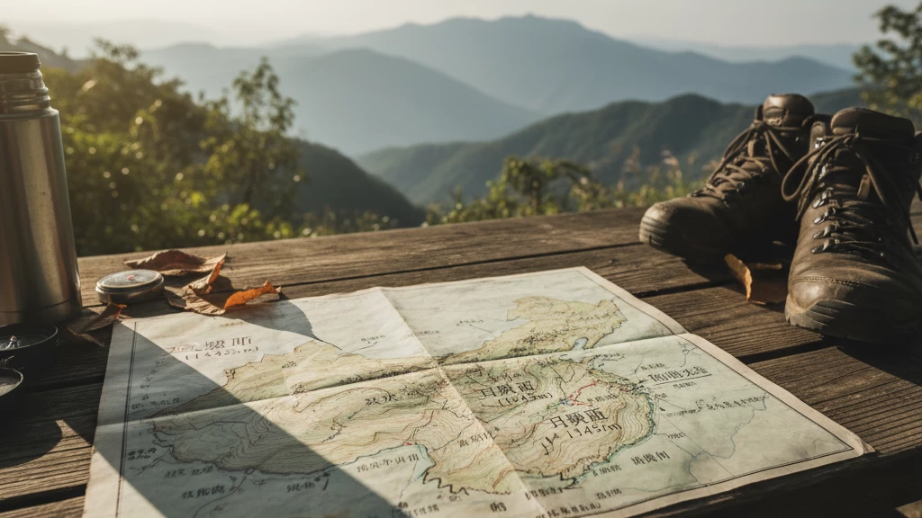 Mount Tai key peaks elevation map
