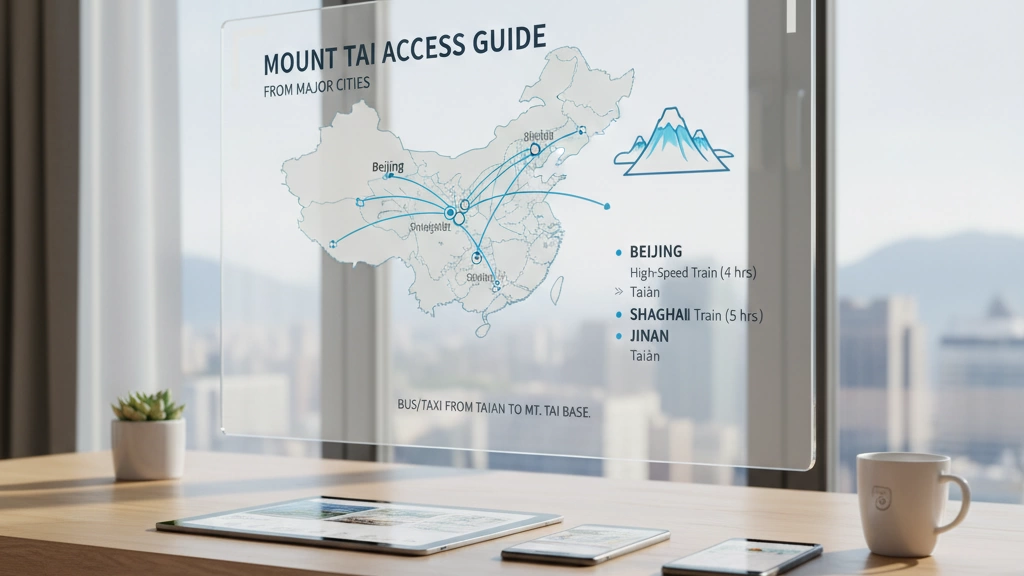 how to reach mount tai from major cities